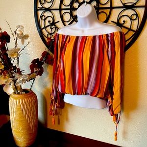 Super Cute from Buckle!! Off the Shoulder Crop Top